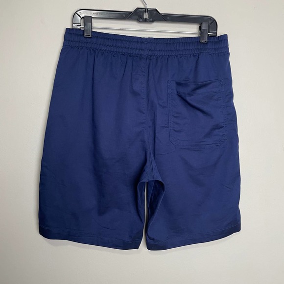 Uniqlo Pull On Chino Shorts Elastic Waist Pockets Navy M 30-33 in - Picture 2 of 8